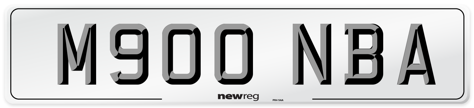 M900 NBA Number Plate from New Reg
